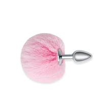 Load image into Gallery viewer, Furry Tales Pink Bunny Tail Butt Plug
