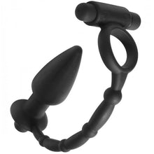 Load image into Gallery viewer, Viaticus Dual Cock Ring And Anal Plug Vibrator

