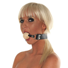 Load image into Gallery viewer, Leather Gag With Wooden Ball
