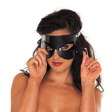 Load image into Gallery viewer, Leather Blindfold With Detachable Blinkers
